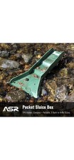 ASR Outdoor 12" Pocket Mini Gold Sluice Box, TPR Rubber Gold Groove Mat