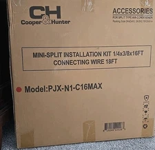 New In Box Cooper & Hunter Mini-Split Installation Kit 18 Feet Connecting Wire