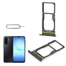 2PCS Sim Card Tray for Samsung Galaxy A17 5G SM-A176 SD Black