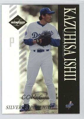 2003 Leaf Limited Silver Spotlight 30/100 Kazuhisa Ishii #34 0g9r
