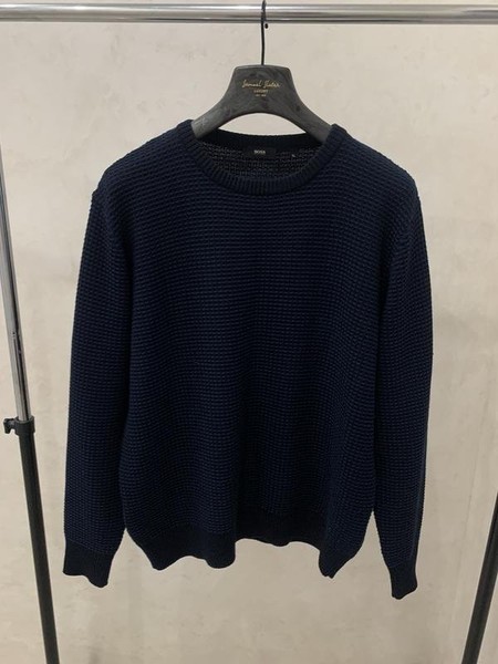 Men Hugo Boss Sweater Navy Wool XL