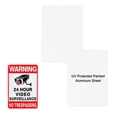 2-Pack White Blank Metal Signs 10x14 Inch Aluminum Blank Signs 0.03 Inch