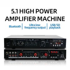 Sound Speaker AMP,Stereo Audio Amplifier Receiver, 6 Channel Home Theater Audio