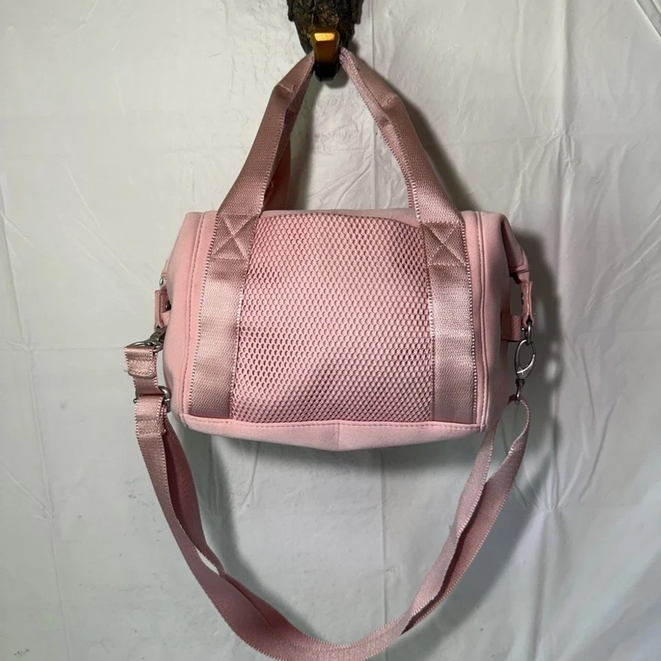 Baggallini Pink All Day Mini Duffel Shoulder/Hand Bag Tote Purse Zip Closure - Image 4 of 4