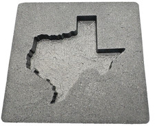 Graphite Ingot Mold for Casting 5 oz Gold Reverse Texas