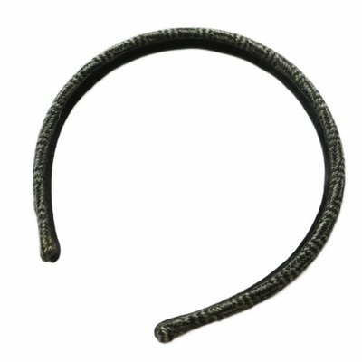 Alexandre De Paris Herringbone Headband Hair Accessory All Over Pattern Gray