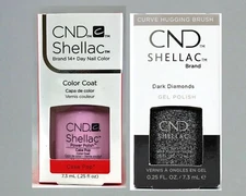 CND Nail Polish - Shellac Power Polish - Dark Diamonds & Cake Pop ( 7.3 ML )