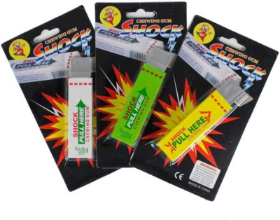 Juguete de regalo con chicle de broma y descarga eléctrica
