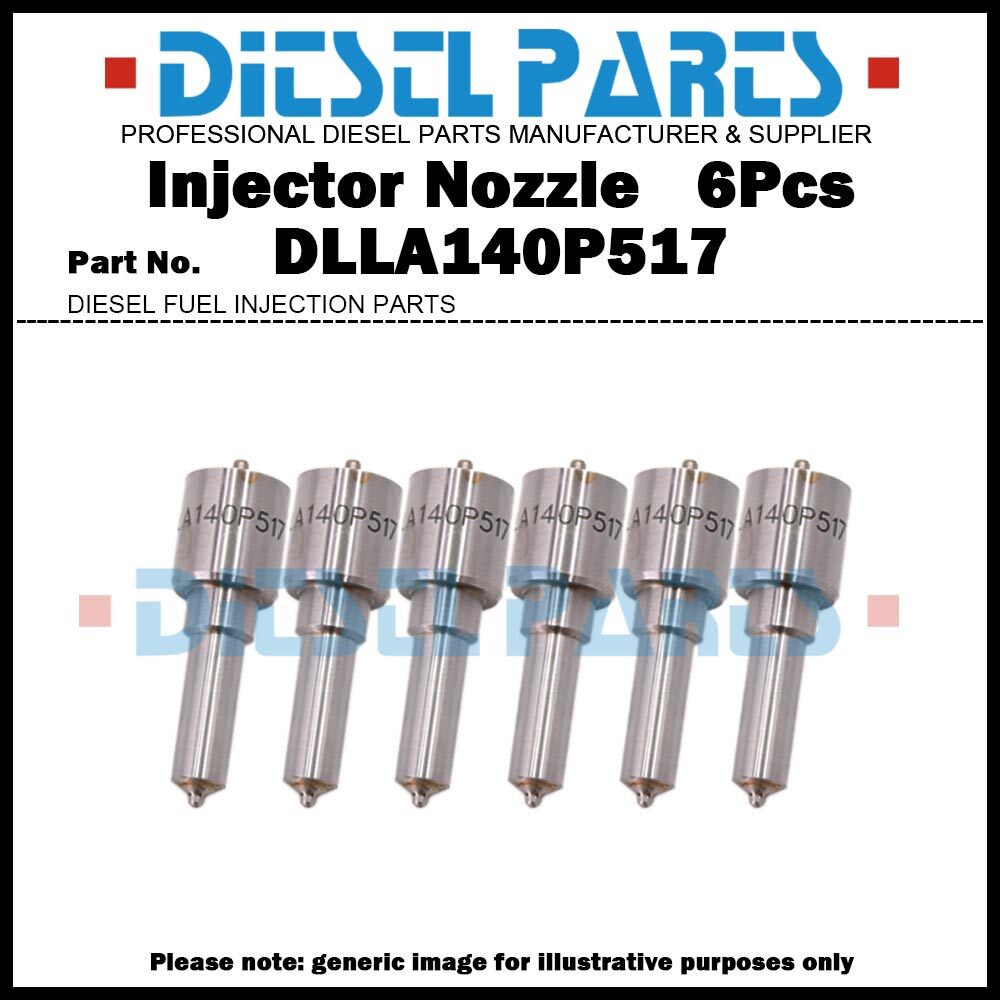 6x Fuel Injector Nozzle DLLA140P517 for Cummins 6CT 6CTA 8.3L