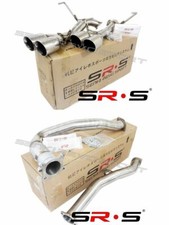 Srs Axleback Quad 3.5 Tips Exhaust W J Pipe For 2015 2018 Wrx Sedan