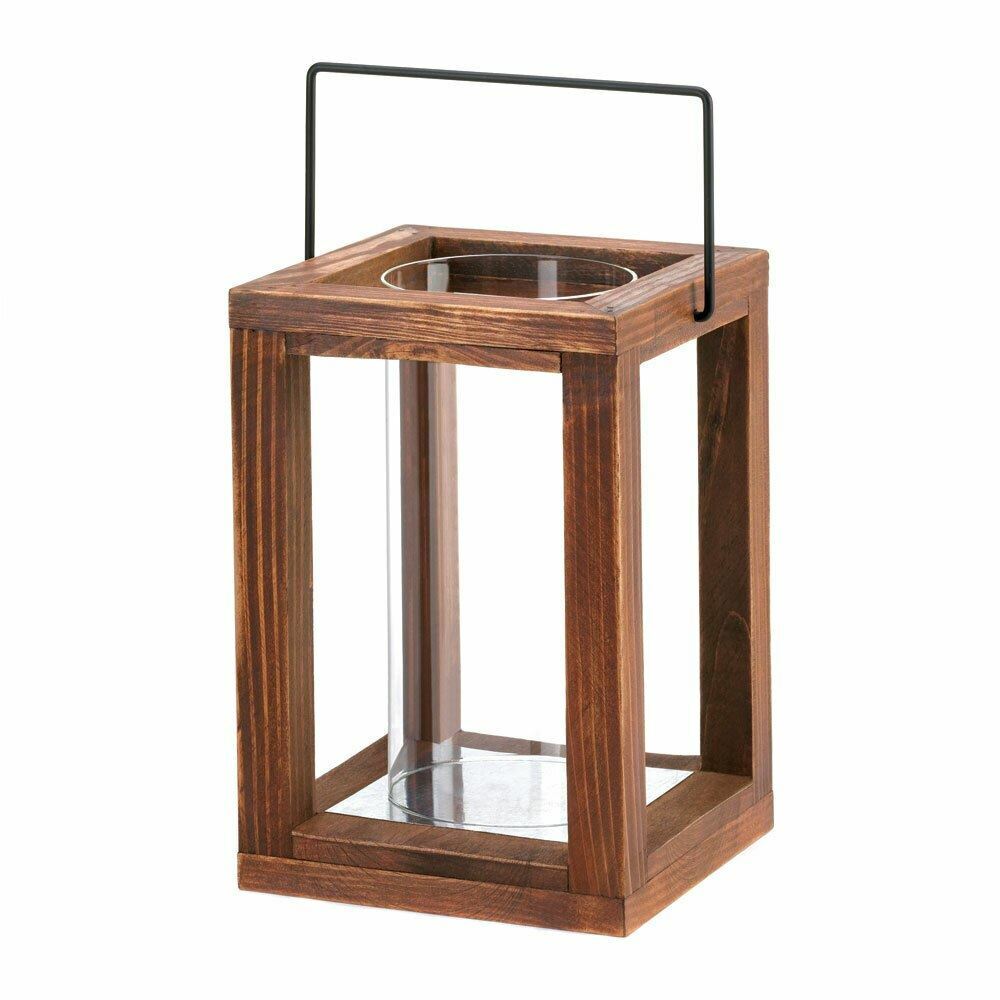 5 BULK LOT BROWN WOOD FRAMEWORK CANDLE HOLDER LANTERN WEDDING TABLE CENTERPIECE