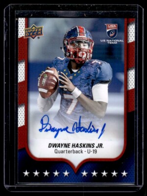 2016 Upper Deck USA Autographs Dwayne Haskins Jr. Auto USA #7
