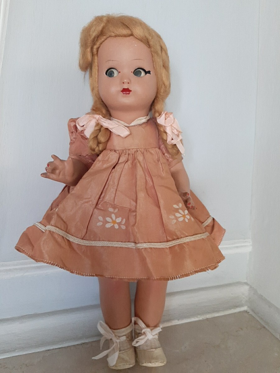 BAMBOLA ANTICA ANNI 40/50- ALTEZZA 40 CM