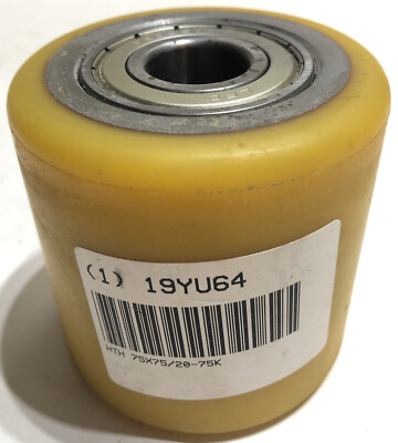 Polyurethane Roller on Steel Core Wheel for Pallet Jack 3in Diameter 3/4in Axel 