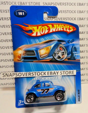 2005 HOT WHEELS BLUE BAJA BUG ~ VW VOLKSWAGEN BEETLE, MAINLINES, HW #161, VHTF