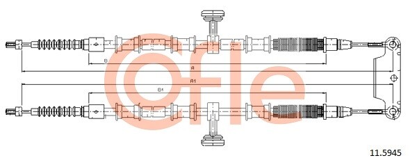 Cofle Handbremsseil Hinten FüR Opel OE 93181109-image