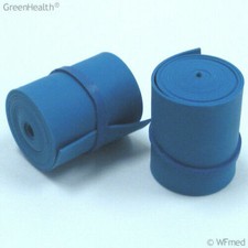 Latex Free Rolled Tourniquets, Blue, 1"x18" (Pack 10, 100)
