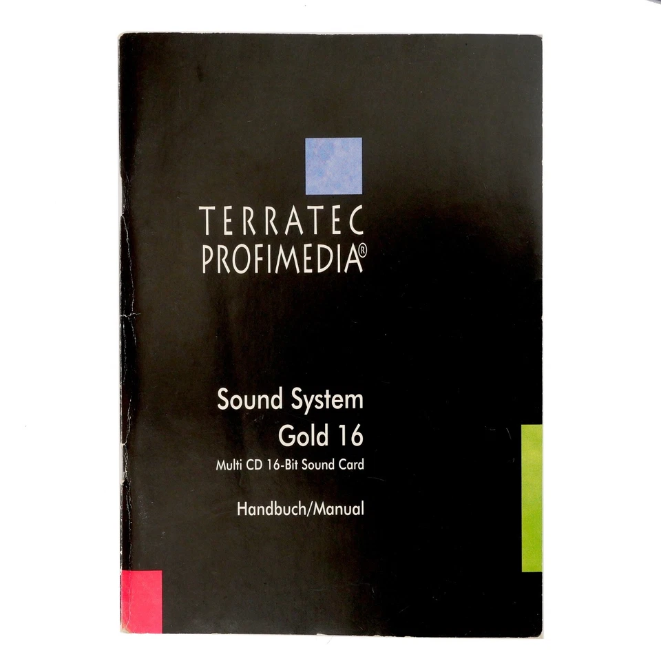 Terratec Sound System Gold 16 Handbuch Manual  / User's Manual | Deutsch
