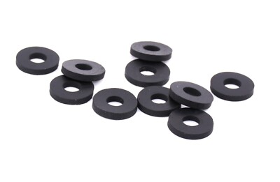 6mm (M6) EPDM Rubber Flat Washers Select From 9 Sizes Panels Sheet Metal 25 per