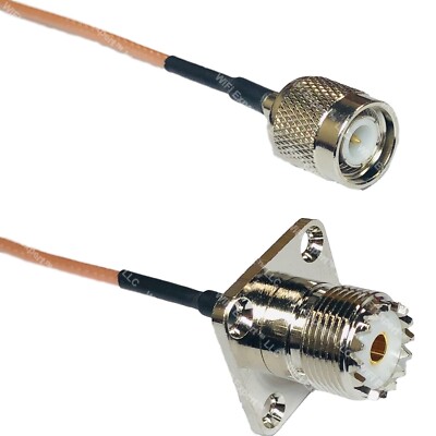 RG316 TNC MALE to UHF Female Flange RF Cable Rapid-SHIP LOT
