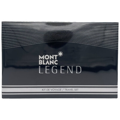 Mont Blanc Legend Men 2pc Travel Set (3.3 oz EDT Spray + A/S