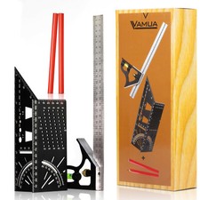 Squadra Da Falegname E Squadra Combinata Alluminio Kit Professionale Matite