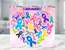 Breast Cancer Awareness Sublimation Stainless Steel Tumbler Straw - 20 Oz 11