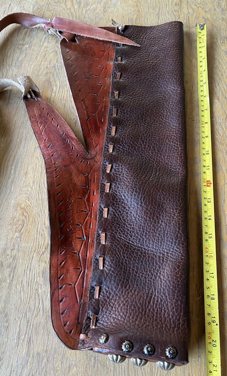 Carquois Latéral En Cuir De Buffle Fait Main – Artisanat Africain, Pour Flèches, Chasse Nubienne