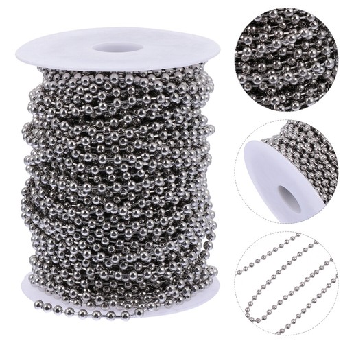 30M Beaded Chain for Jewelry Making 4.5mm Stainless Steel Rollers | eBay