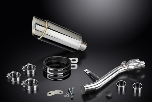 Kit silenciador de escape redondo de acero inoxidable de 8" deslizable Honda NT650V Deauville 1998-2001 - Imagen 5 de 5