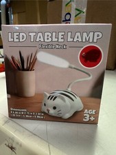 LED Table Lamp Flexible Neck age 3 8 In H X 3.75 W - Cat Shaped