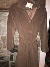 "juli De Roma"  Kajjmir Finest Man Made Cashmere Women's Long Coat/ Soft Med Brn