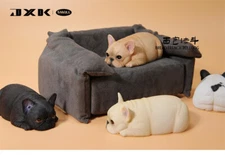 JXK Small Bread French Bulldog Model Animal Pet Dog Decor Funny Accessory Gift