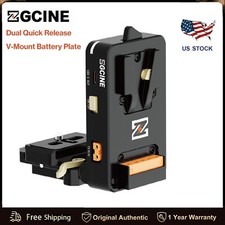 ZGCINE VM-VP4 V-Mount Battery Plate with Quick Release Plate for Arca-Swiss