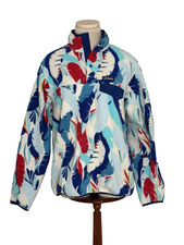 Patagonia Synchilla Snap-T Pullover RARE Feather Dance: Channel Blue Size Medium