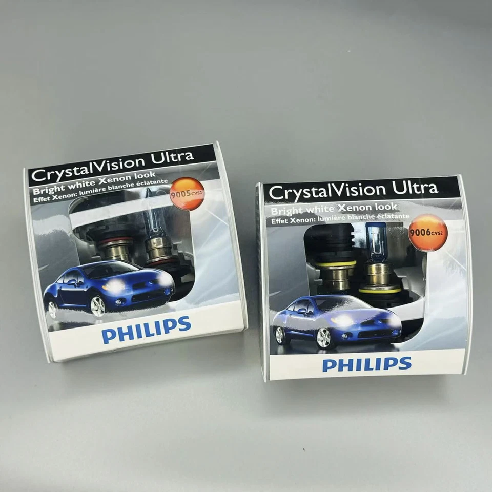 Bombilla de faro PHILIPS 9005 9006 CrystalVision Ultra para BMW Cadillac Dodge Ford Foto 3 de 4