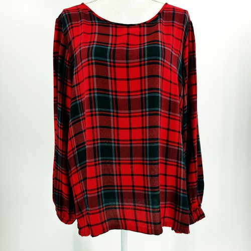 loft plaid top