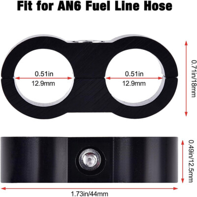 4-20Pcs Line Separator Clamp Fitting Connector 6AN 8AN 10AN 12AN Oil - View #8