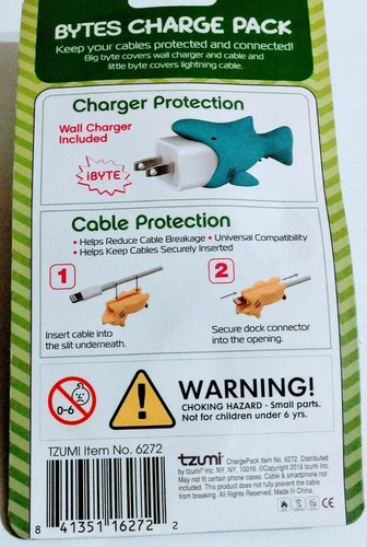 Tzumi Cord Bytes Charge Pack Cable Protector and Adapter - Nemo Clownfish - Picture 5 of 7