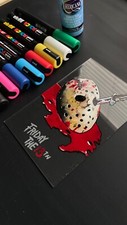Jason Friday The 13th Poster Horror Glass Gore Halloween Art Camp Crystal Lake