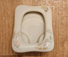 VTG / USED Takahashi San Francisco Soft Flower Porcelain Picture Frame Japan