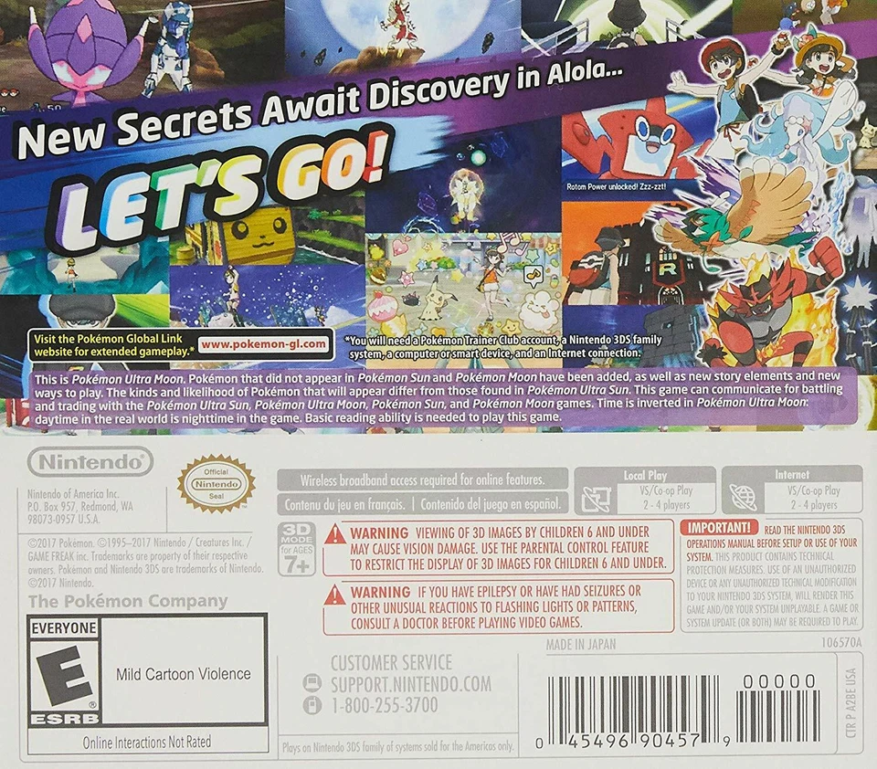 Pokémon Ultra Luna Nintendo 3DS - Edición Mundial Foto 2 de 4