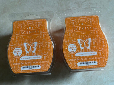NEW Scentsy Wax Bars Coconut Citrus Parfait HTF RARE discontinued retired lot