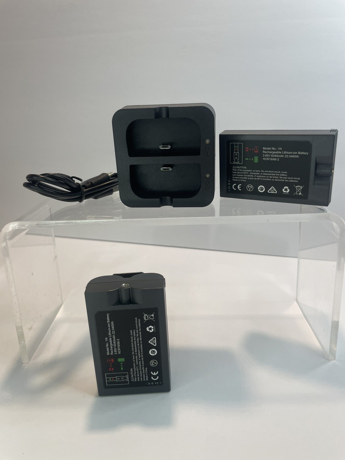 2 RING Doorbell Camera Rechargeable Batteries V4 Lithium-Ion 6040mAh-image