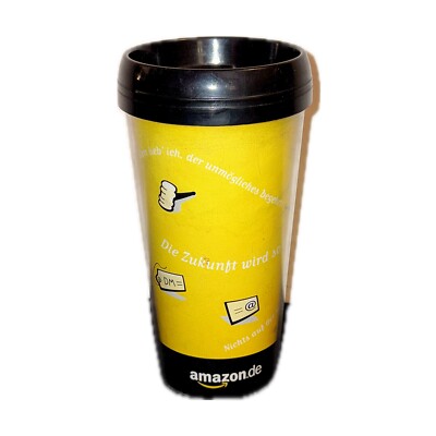 Vintage 90s Amazon Trink Becher Aus DM Zeiten Plastik Sammlerstück Shopping