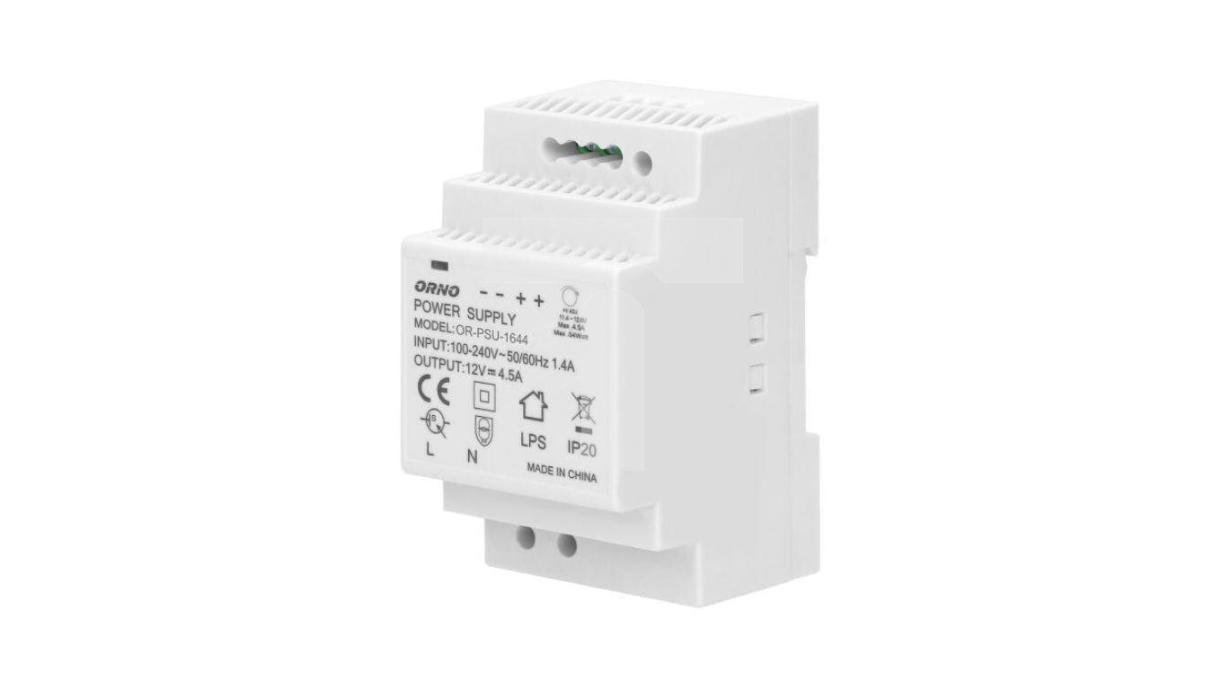 DIN rail power supply 12VDC, 4.5A, 54W OR-PSU-1644 /T2UK