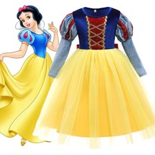 Kids Snow White Cosplay Costume Girls Princess Dress Party Dress Gifts