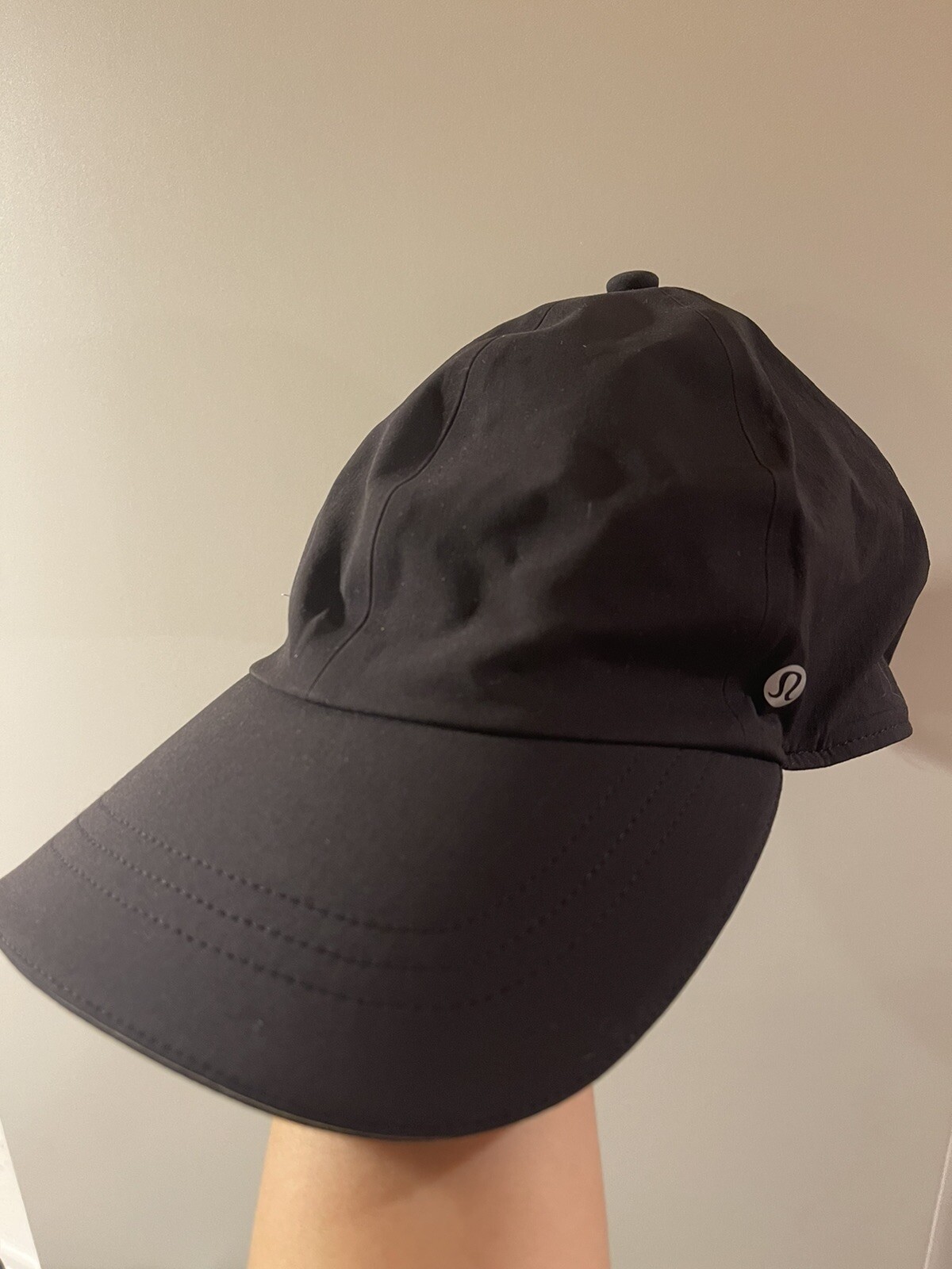 Lululemon Cappello Berretto Donna Nero Cinghia Regolabile Fast Free Pony Elasticizzato