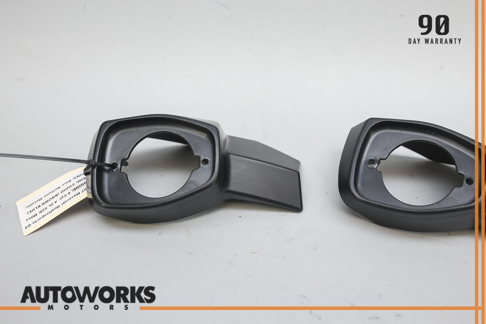 03-13 Maserati Quattroporte M139 Front Left & Right Seat Speaker Cover Set OEM