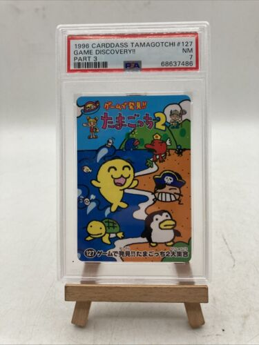Carddass Tamagotchi 127 PSA 7 Graded Game Discovery Ocean Rare Part 3 Card 1996